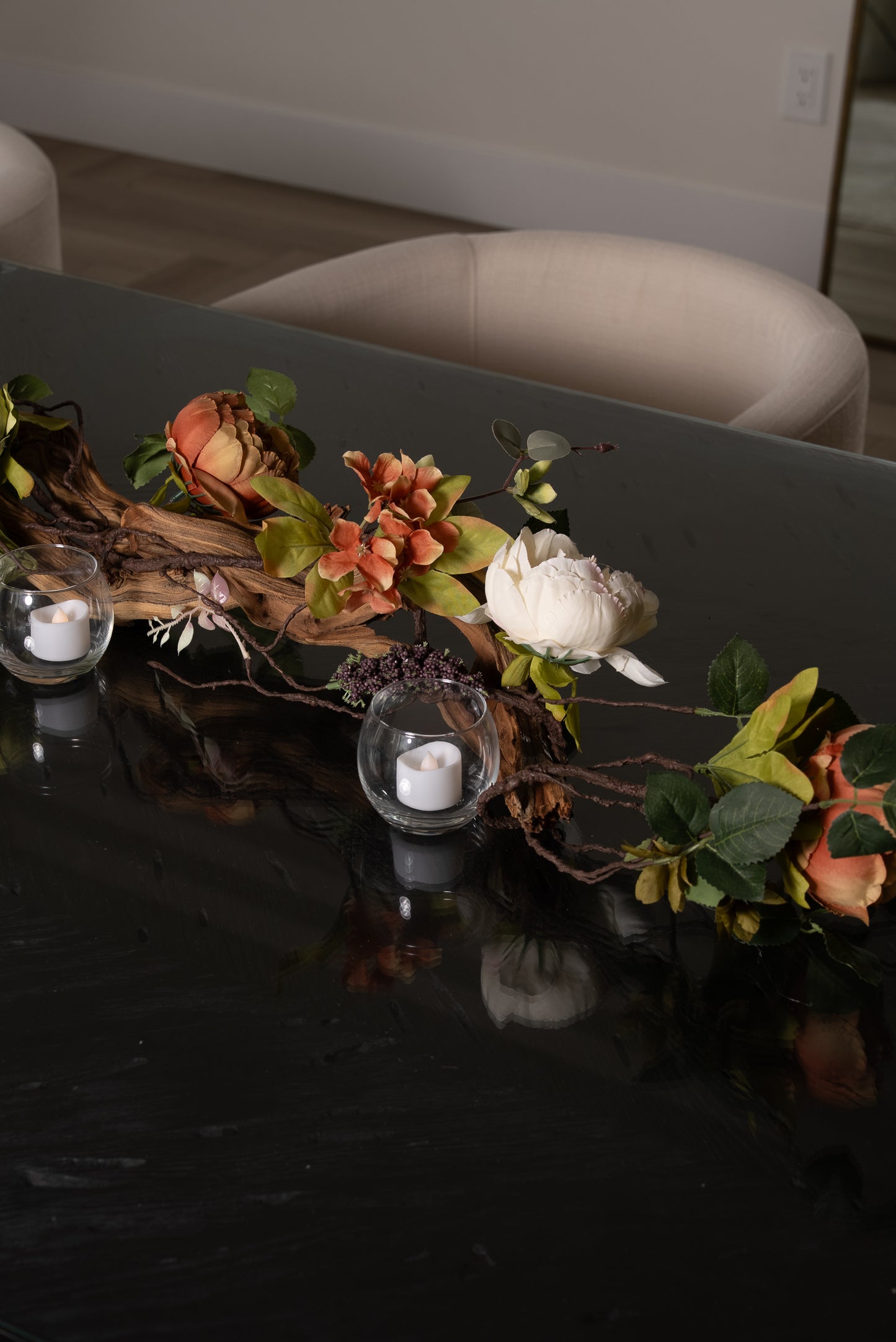 Tea lights Table Top Decor Arrangement Decoration for Dining Room Gift