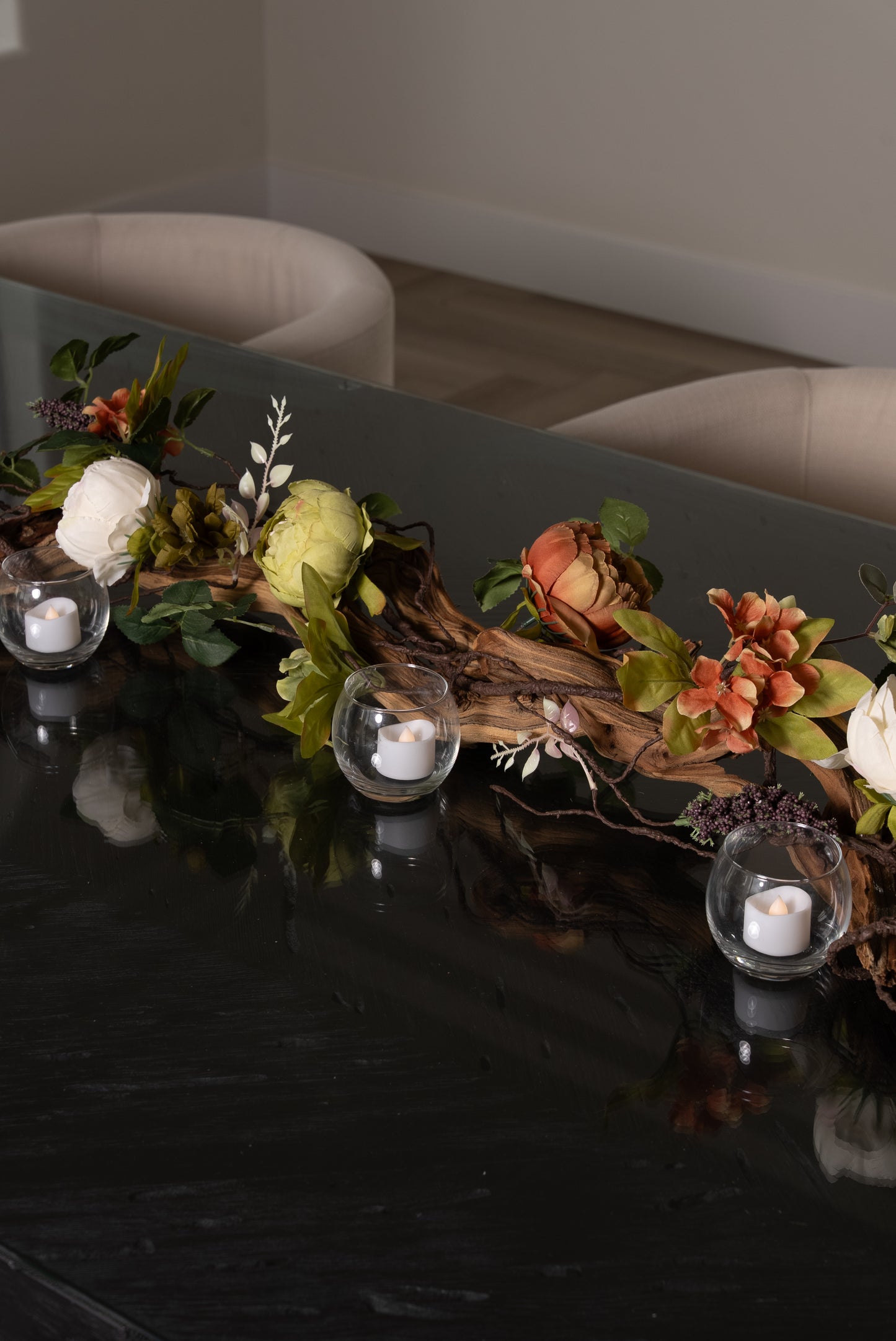 Tea lights Table Top Decor Arrangement Decoration for Dining Room Gift