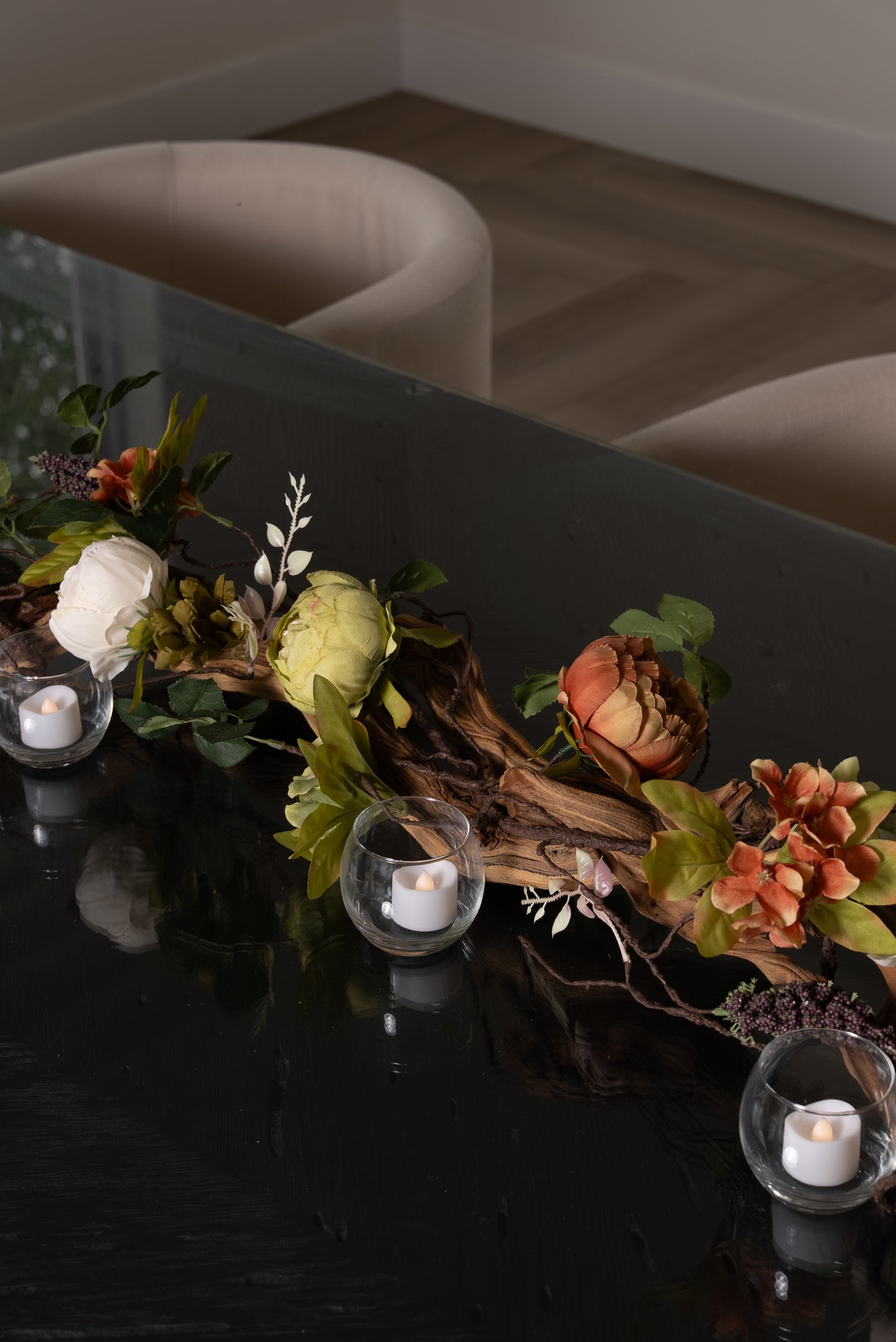 Tea lights Table Top Decor Arrangement Decoration for Dining Room Gift