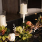 Ivory Candle Holders Table top Decor Arrangement for Dining Room