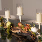 Ivory Candle Holders Table top Decor Arrangement for Dining Room