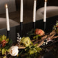 Black Vintage Peony Floral Vine Taper Candle Table Top Decor Gift