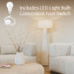 TAUPE - 59” Tall Standing Linen Floor Lamp with Fabric Shade