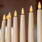 Branch & Wick, Co. Bulk 10" Flameless Taper Candles Ivory Wax, Remote Included